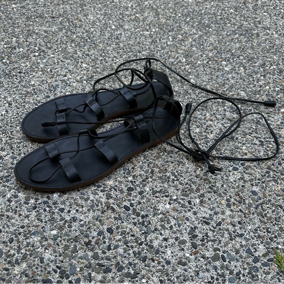 Madewell The Boardwalk Lace Up Sandals - Picture 2 of 8